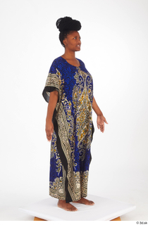 Dina Moses dressed standing traditional long decora african dress whole…